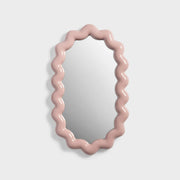 Mirror Zigzag Blush Pink - Decorative Polyresin Wall Mirror